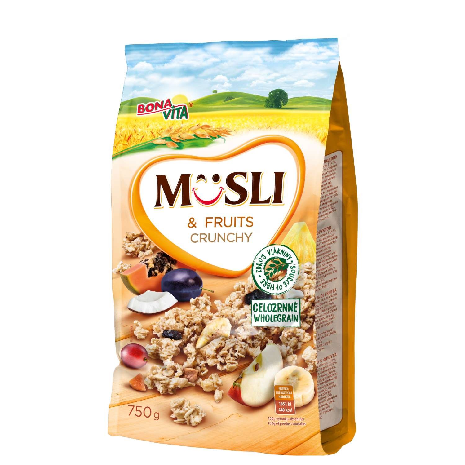 M sli Crunchy With 30 Of Fruits 750g ELGIO M sli Crunchy With 30 Of Fruits 750g ELGIO
