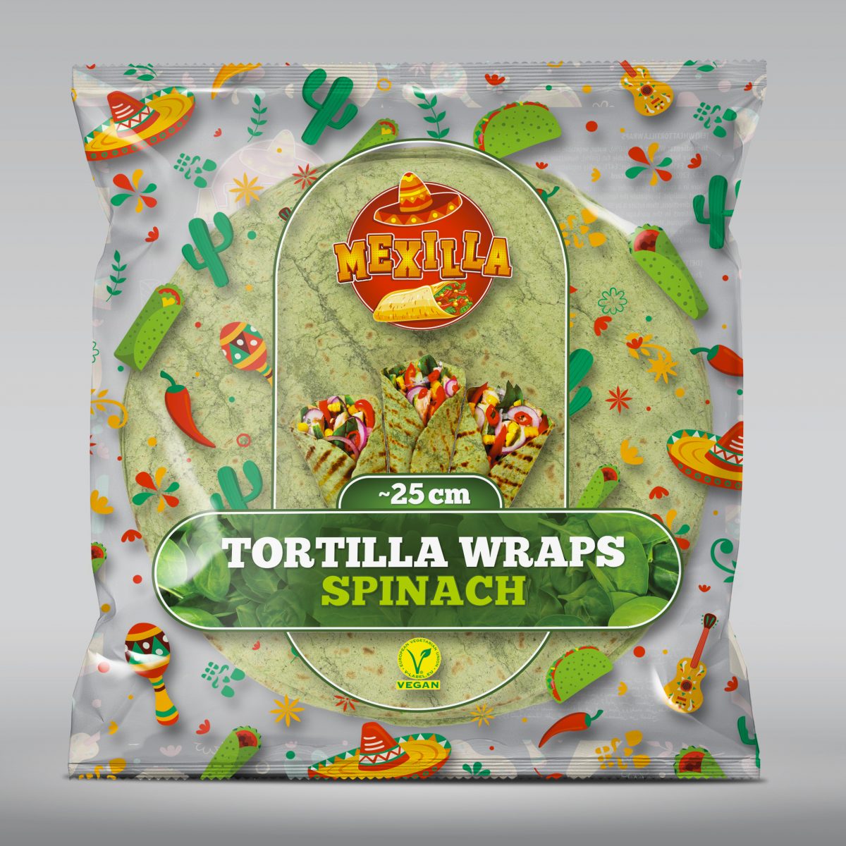 Mexilla Wheat tortilla 30cm 80g 18 pieces ELGIO